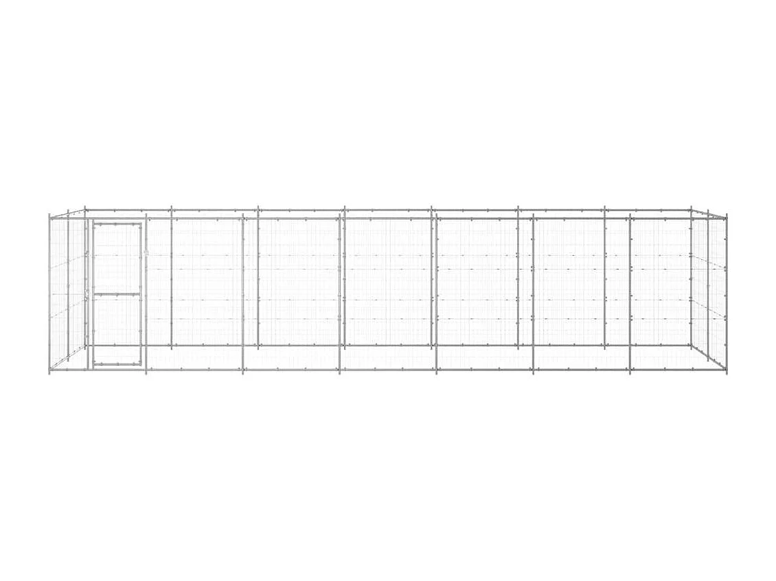 Chenil extérieur cage enclos 770 x 220 x 180 cm 02_0000410