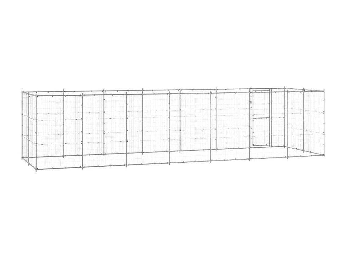 Chenil extérieur cage enclos 770 x 220 x 180 cm 02_0000410