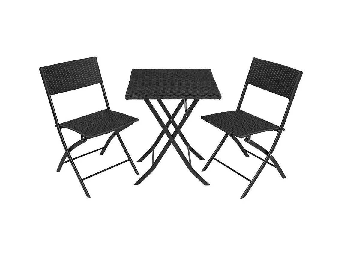 Móveis de jardim para 2 pessoas pretos 2108100