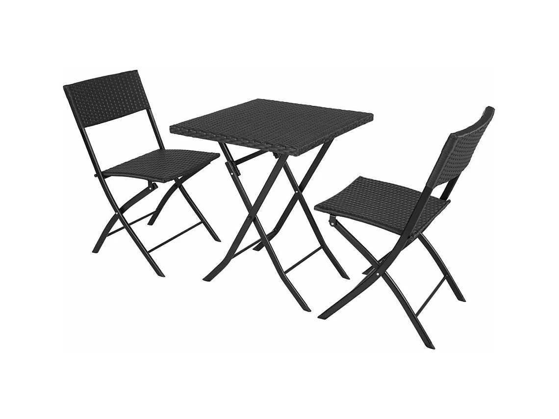 Móveis de jardim para 2 pessoas pretos 2108100