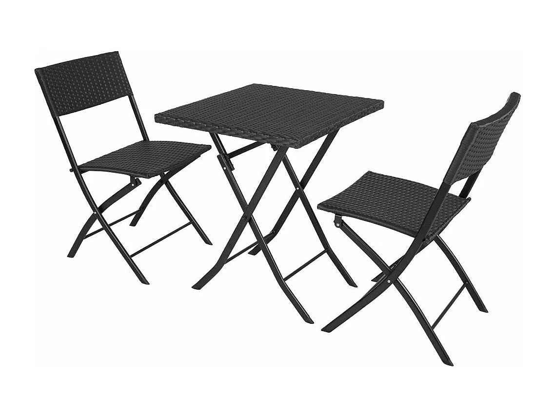 Móveis de jardim para 2 pessoas pretos 2108100