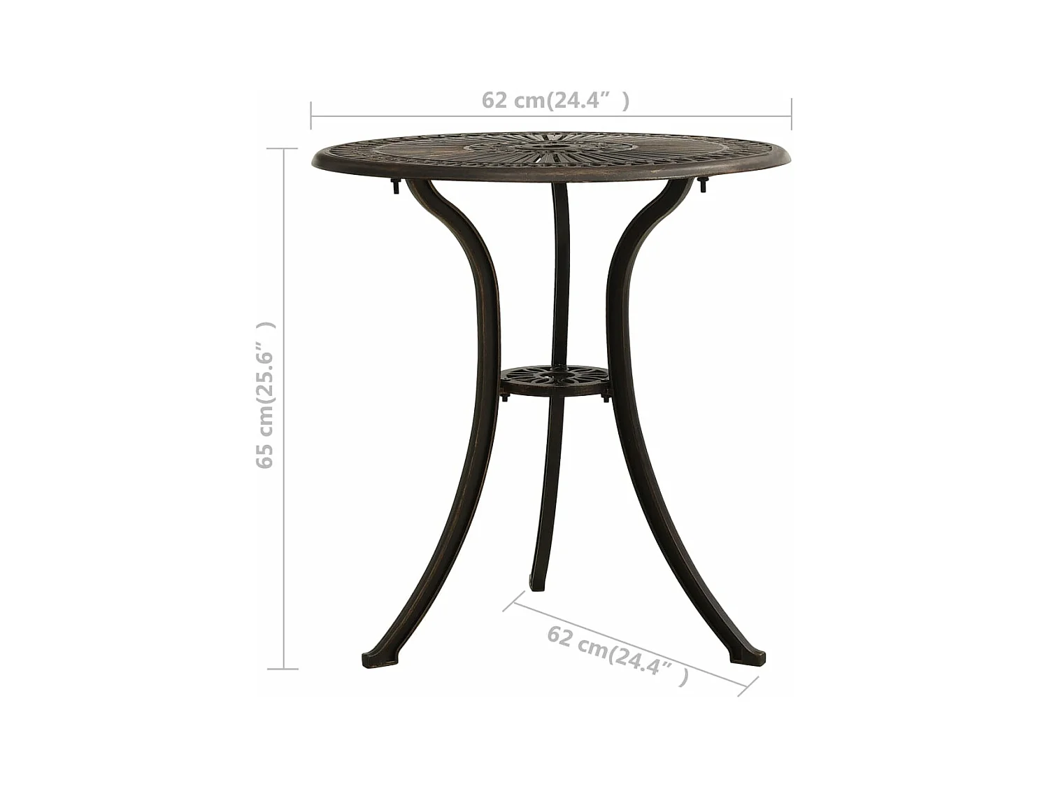 Ensemble de bistro jardin aluminium bronze 61 x 60 x 93 cm 02_0013504