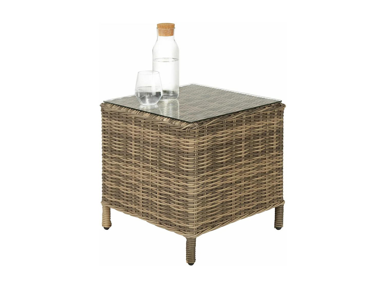 Salon de jardin marron marron 58 x 56 x 44.5 cm 2108049