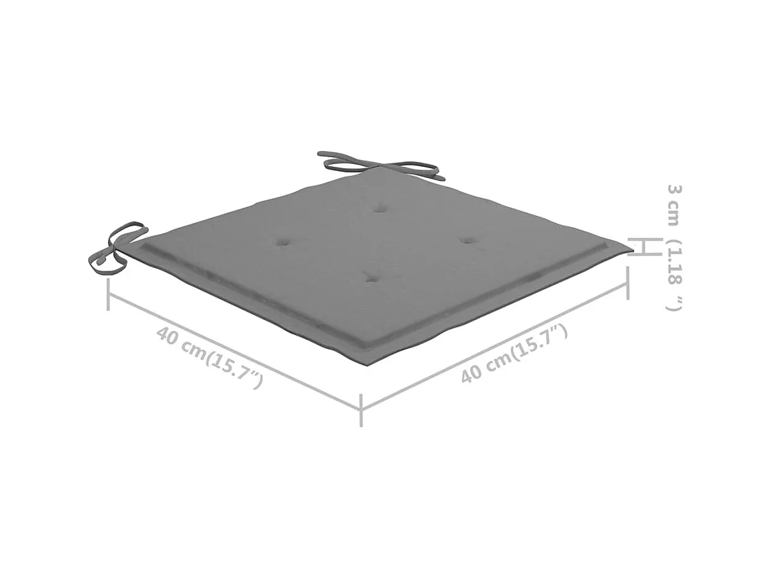 Ensemble de bistro jardin bois marron 60 x 60 x 65 cm 02_0013515