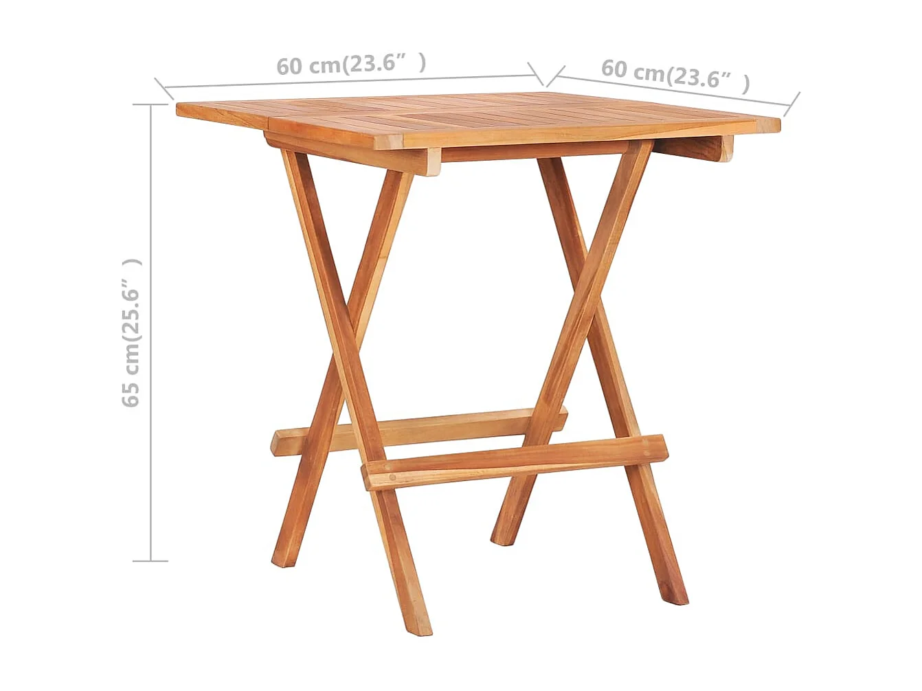 Set da giardino bistrot mobili da esterno terrazza 3 pezzi con cuscini grigi in legno massello di teak 02_0013515