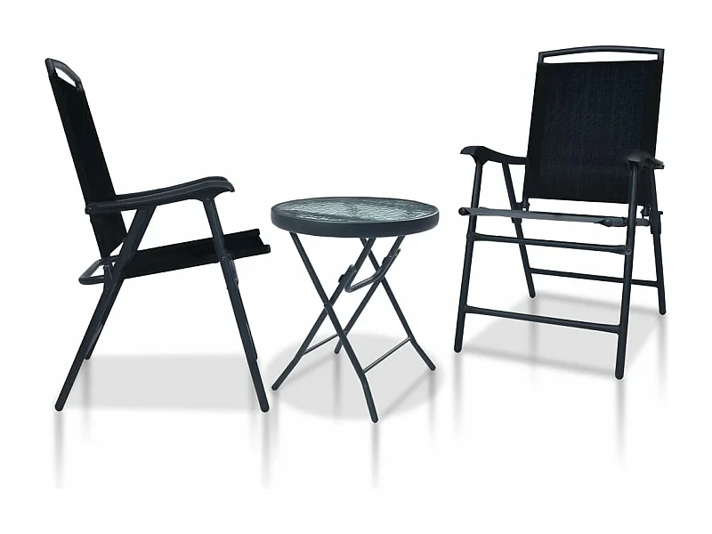 Ensemble de bistro jardin noire 62 x 59 x 93 cm 02_0013521
