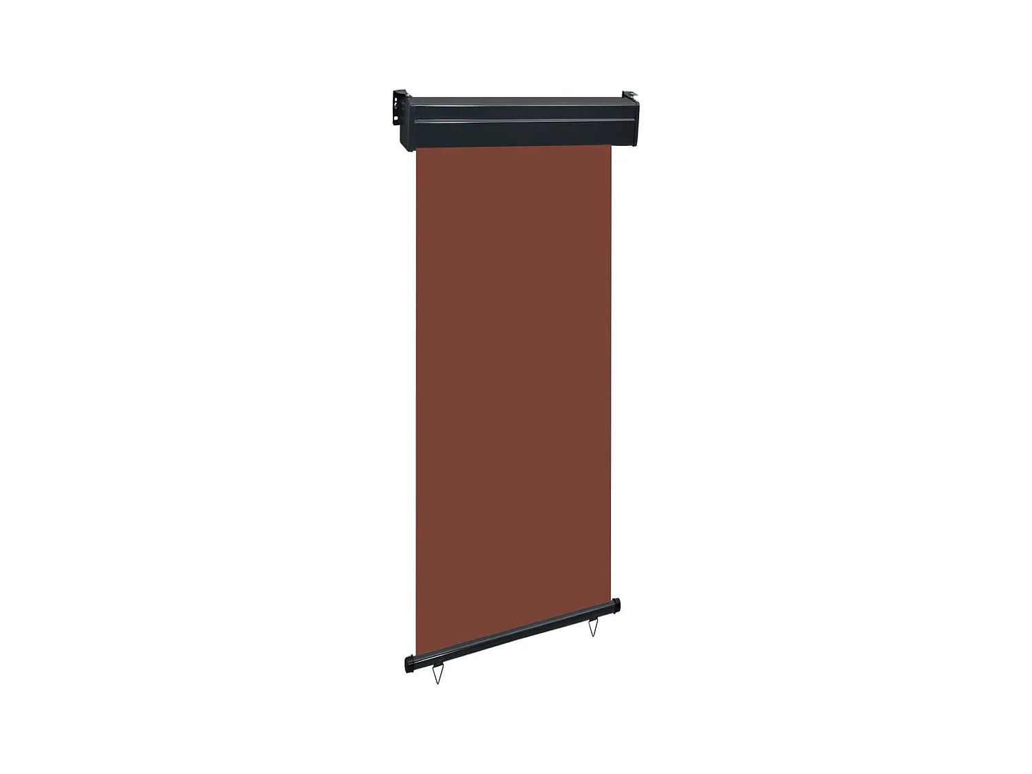 Auvent paravent store brise-vue marron 80 x 250 x 70 cm 02_0007041