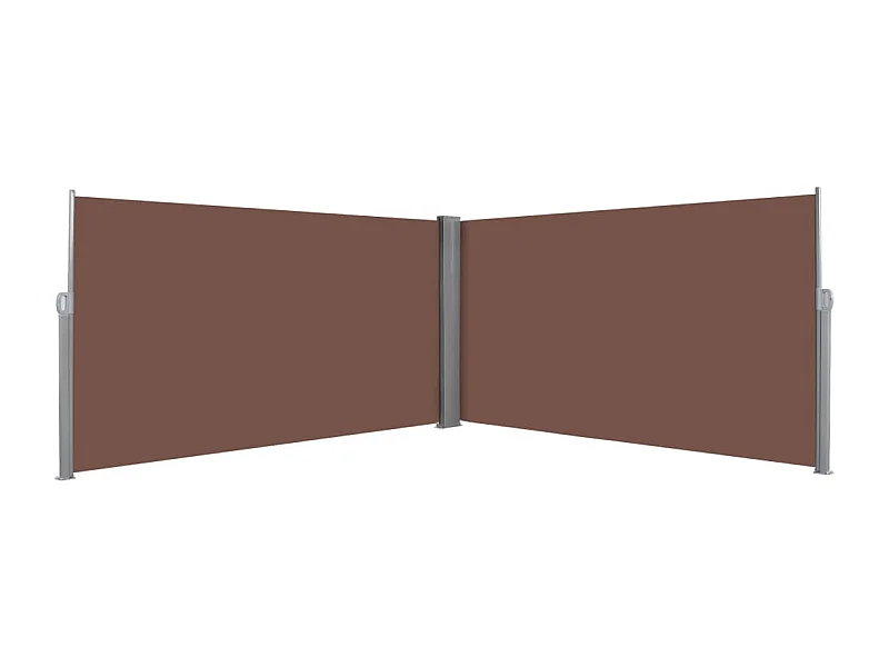 Auvent paravent store brise-vue marron 600 x 0 x 160 cm 02_0007098