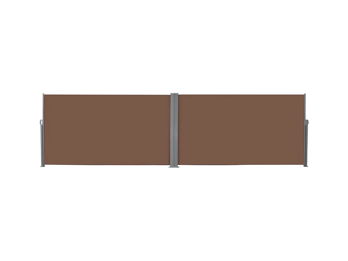 Auvent paravent store brise-vue marron 600 x 0 x 160 cm 02_0007098
