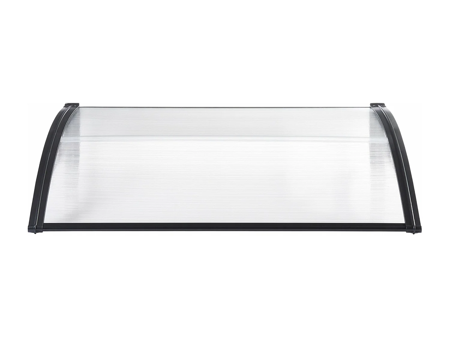 Auvent de porte d'entrée noire 100 x 60 x 25 cm 03_0006382