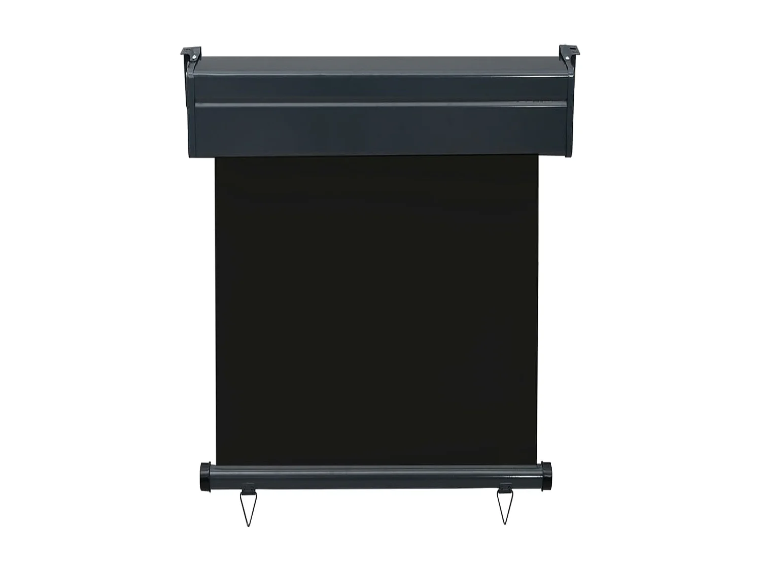 Auvent paravent store brise-vue noire 60 x 250 x 50 cm 02_0007036