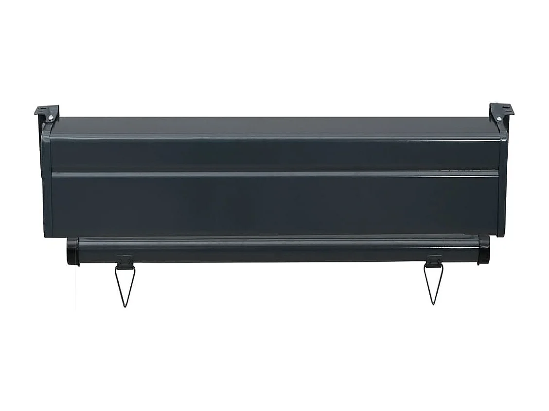 Auvent paravent store brise-vue noire 60 x 250 x 50 cm 02_0007036