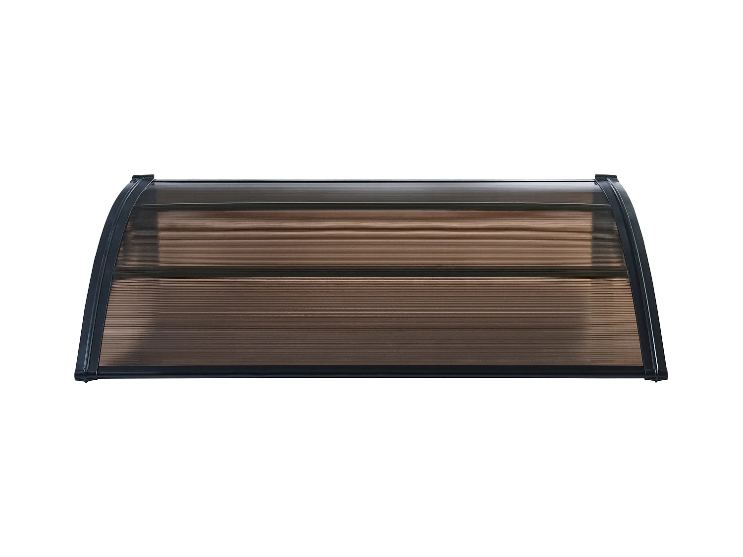 Auvent de porte d'entrée marron 100 x 25 x 100 cm 03_0006379