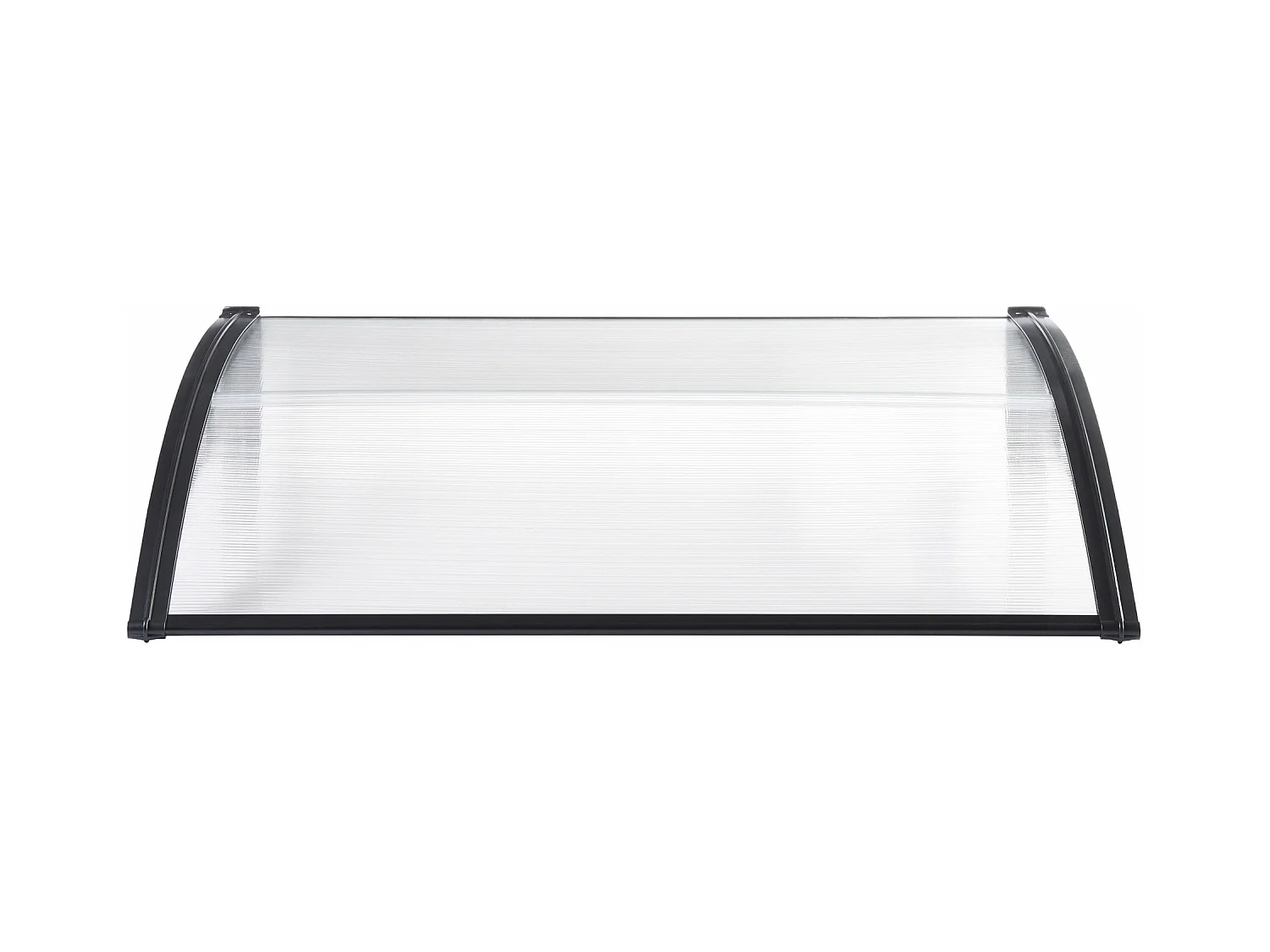 Auvent de porte d'entrée noire 150 x 100 x 25 cm 03_0006386