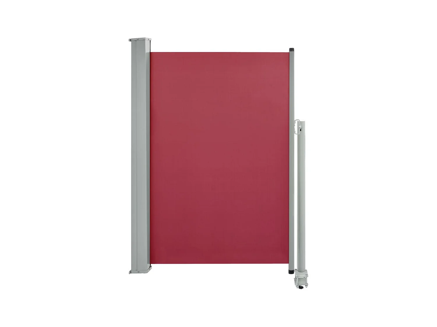 Tenda da sole schermo laterale retrattile per la privacy per patio giardino terrazza balcone schermo di protezione visiva 120 x 300 cm rosso 02_0007221