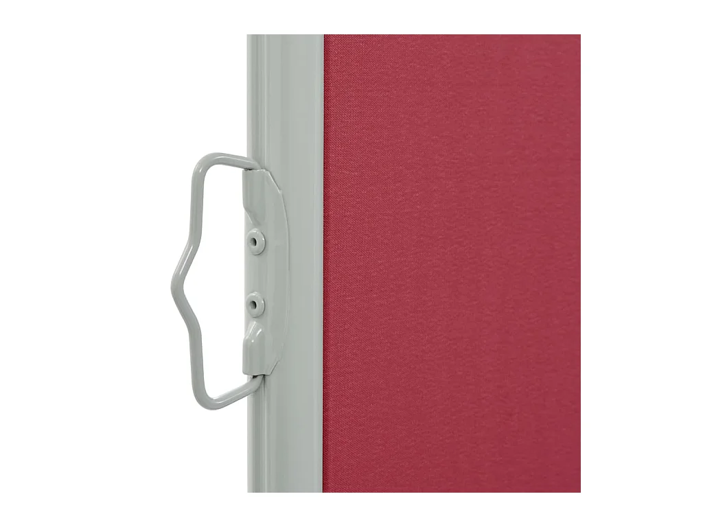 Tenda da sole schermo laterale retrattile per la privacy per patio giardino terrazza balcone schermo di protezione visiva 120 x 300 cm rosso 02_0007221