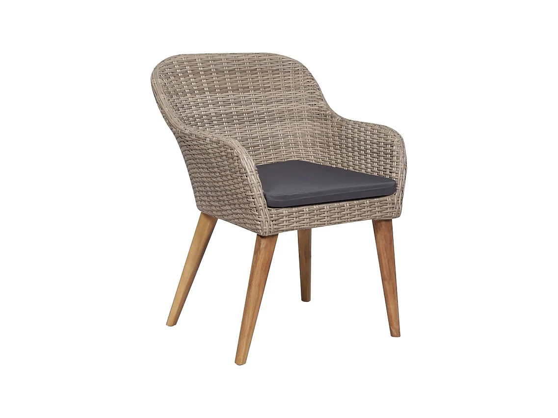 Set da pranzo da giardino mobili da esterno 9 pezzi marrone 02_0014102