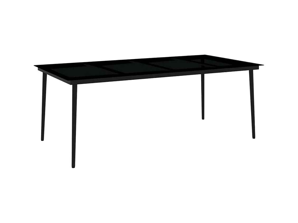 Juego de comedor de jardín muebles de exterior 9 piezas blanco 02_0014078