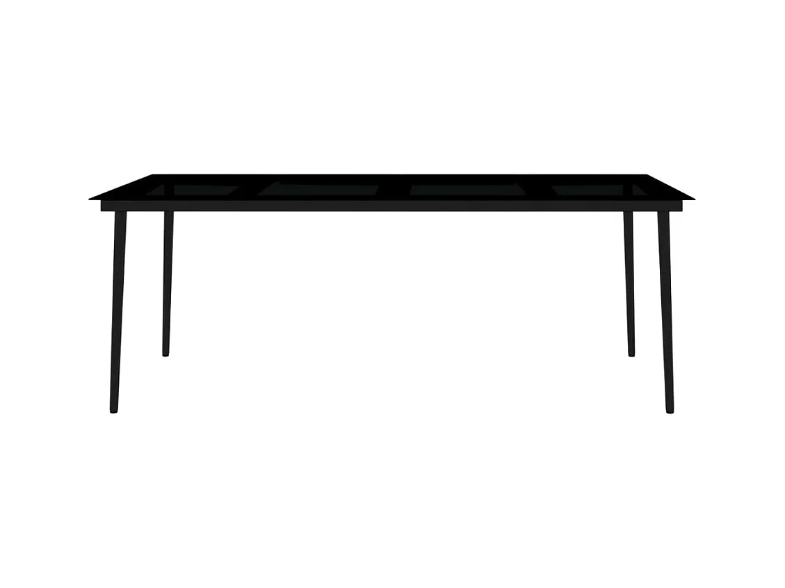 Juego de comedor de jardín muebles de exterior 9 piezas blanco 02_0014078