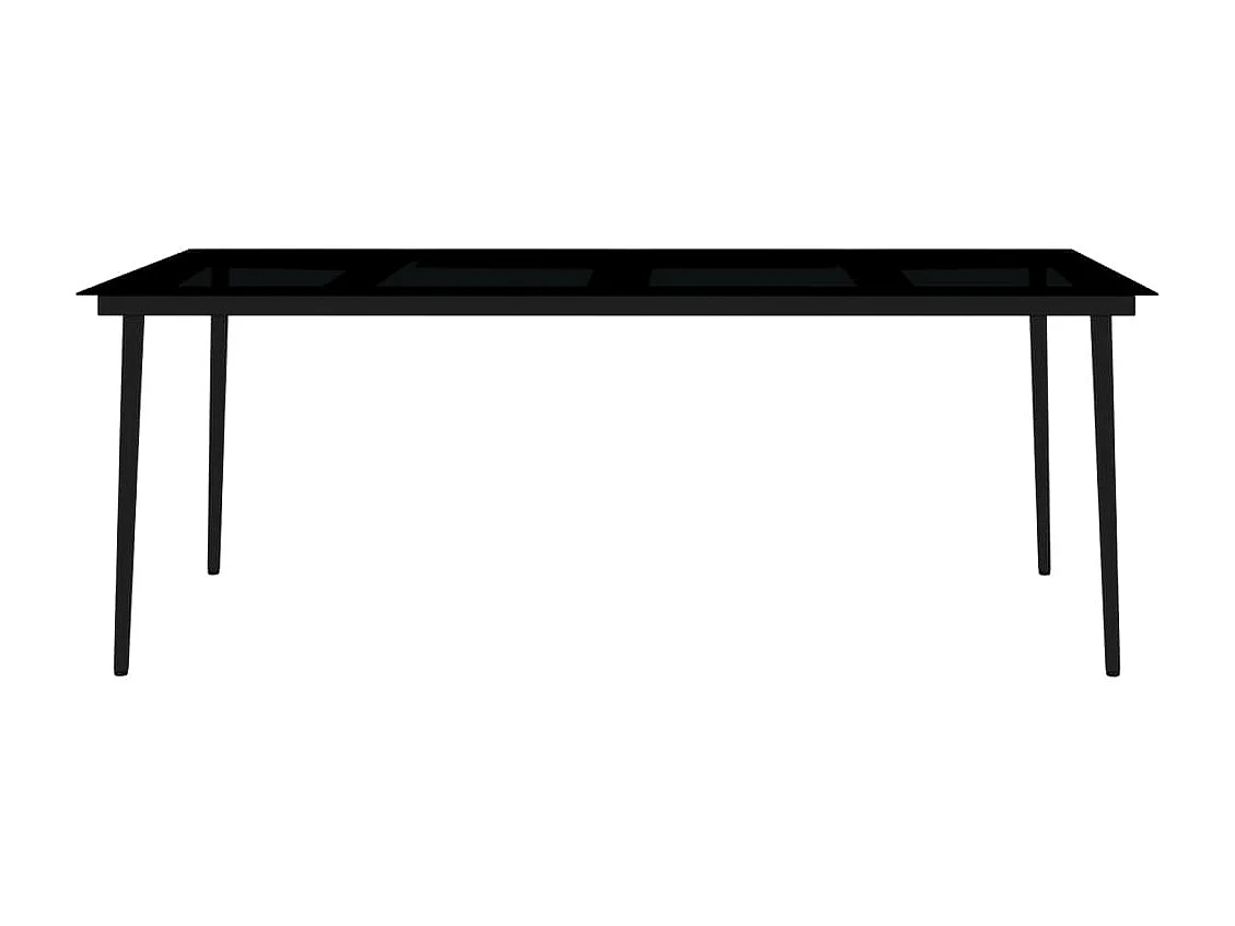 Set da pranzo da giardino mobili da esterno 9 pezzi bianco 02_0014078