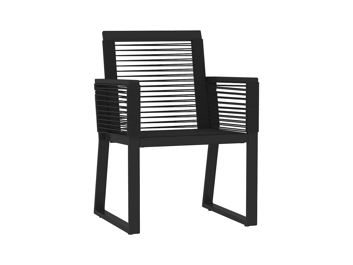 Set da pranzo da giardino mobili da esterno 3 pezzi nero 02_0013643