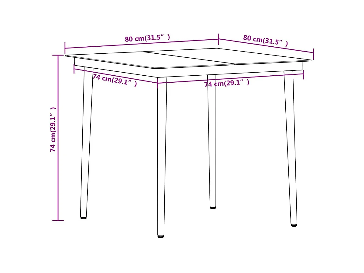 Set da pranzo da giardino mobili da esterno 3 pezzi nero 02_0013643
