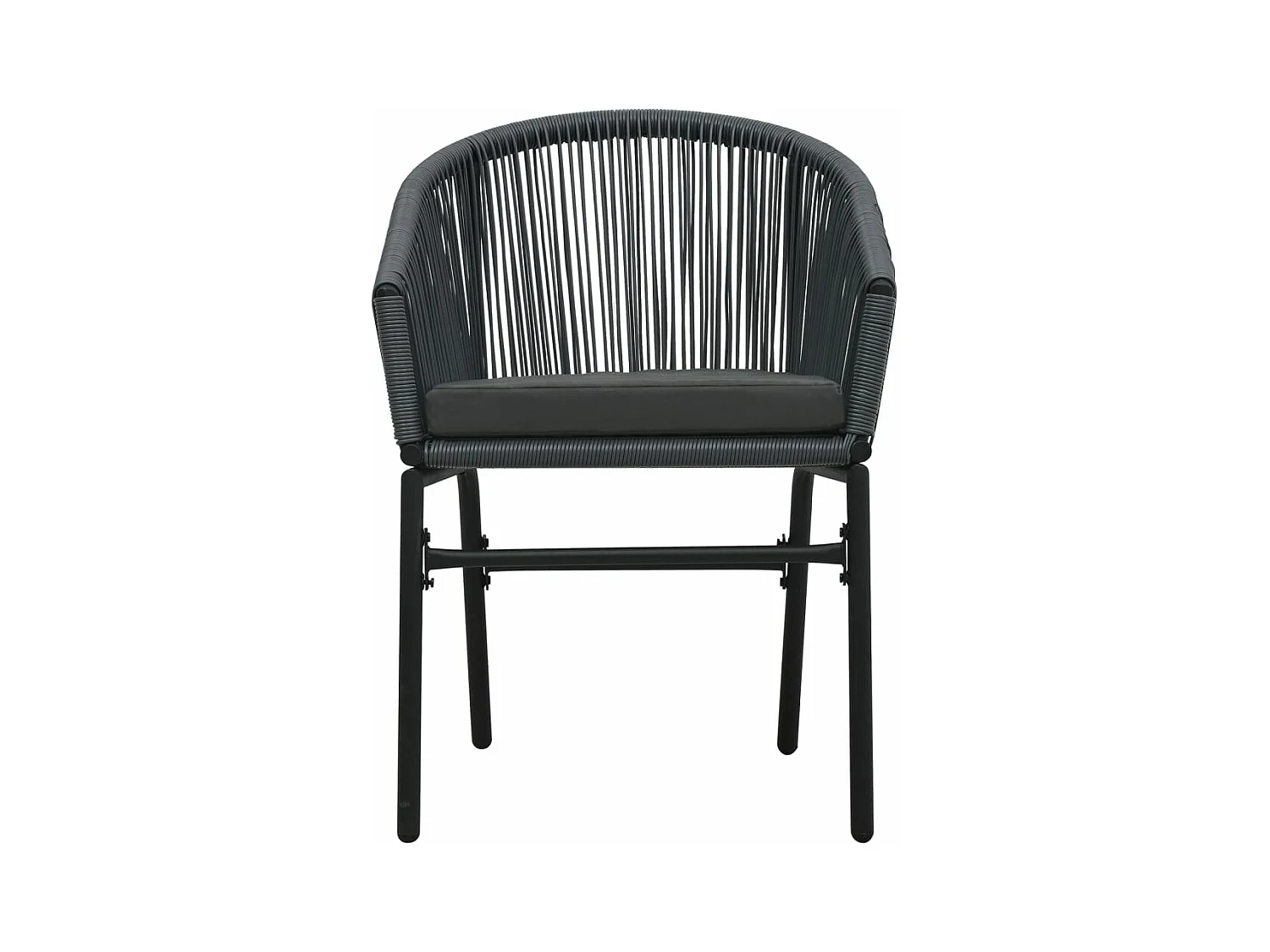 Set da pranzo da giardino mobili da esterno 7 pezzi grigio 02_0013960