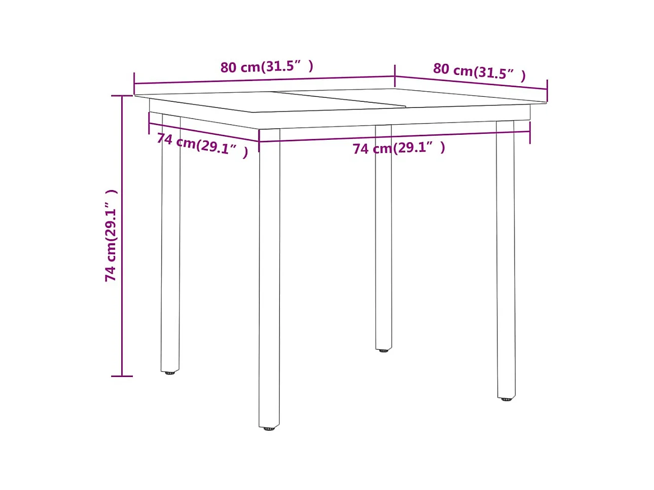 Juego de comedor de exterior negro de 5 piezas 02_0013565