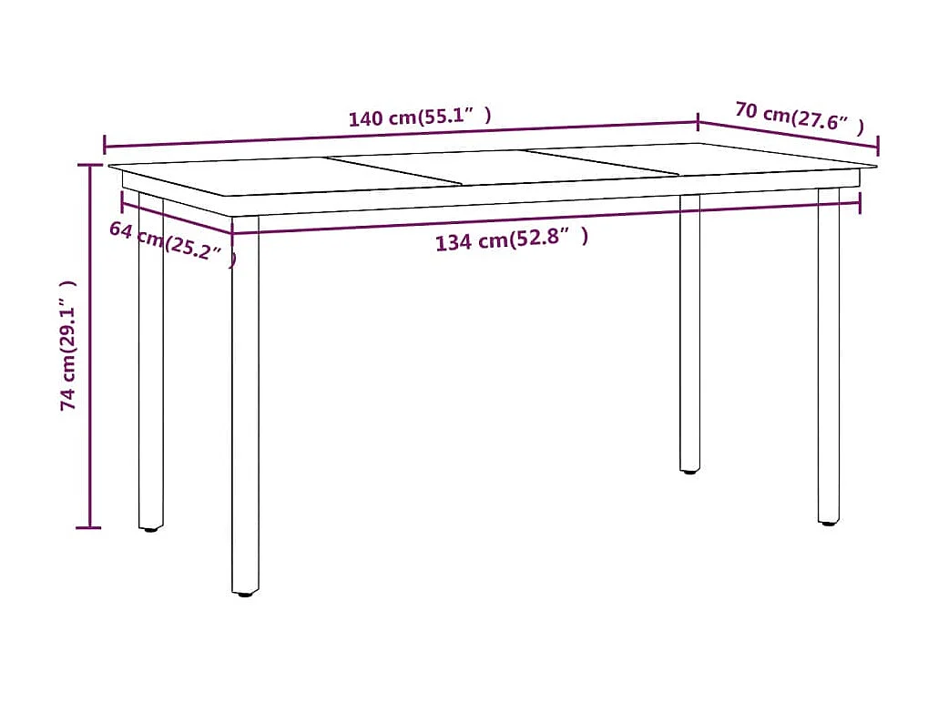 Conjunto de jantar de jardim móveis de exterior com almofadas 5 peças preto 02_0014155