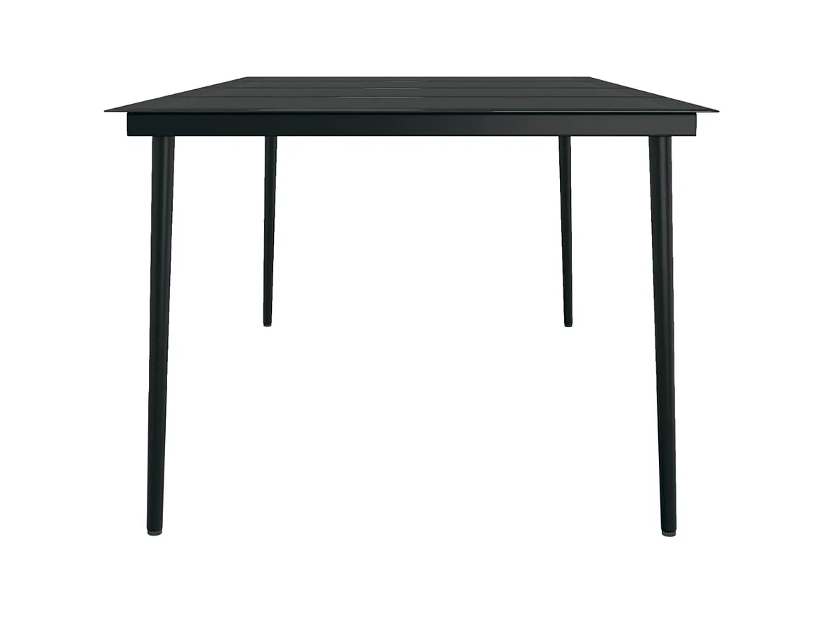 Juego de comedor de jardín muebles de exterior con cojines 9 piezas gris 02_0014174