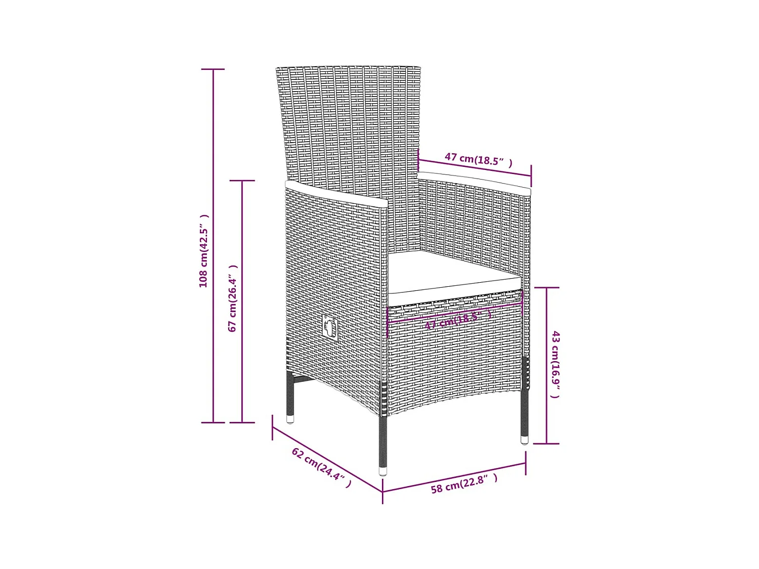 Juego de comedor de jardín muebles de exterior con cojines 9 piezas gris 02_0014174