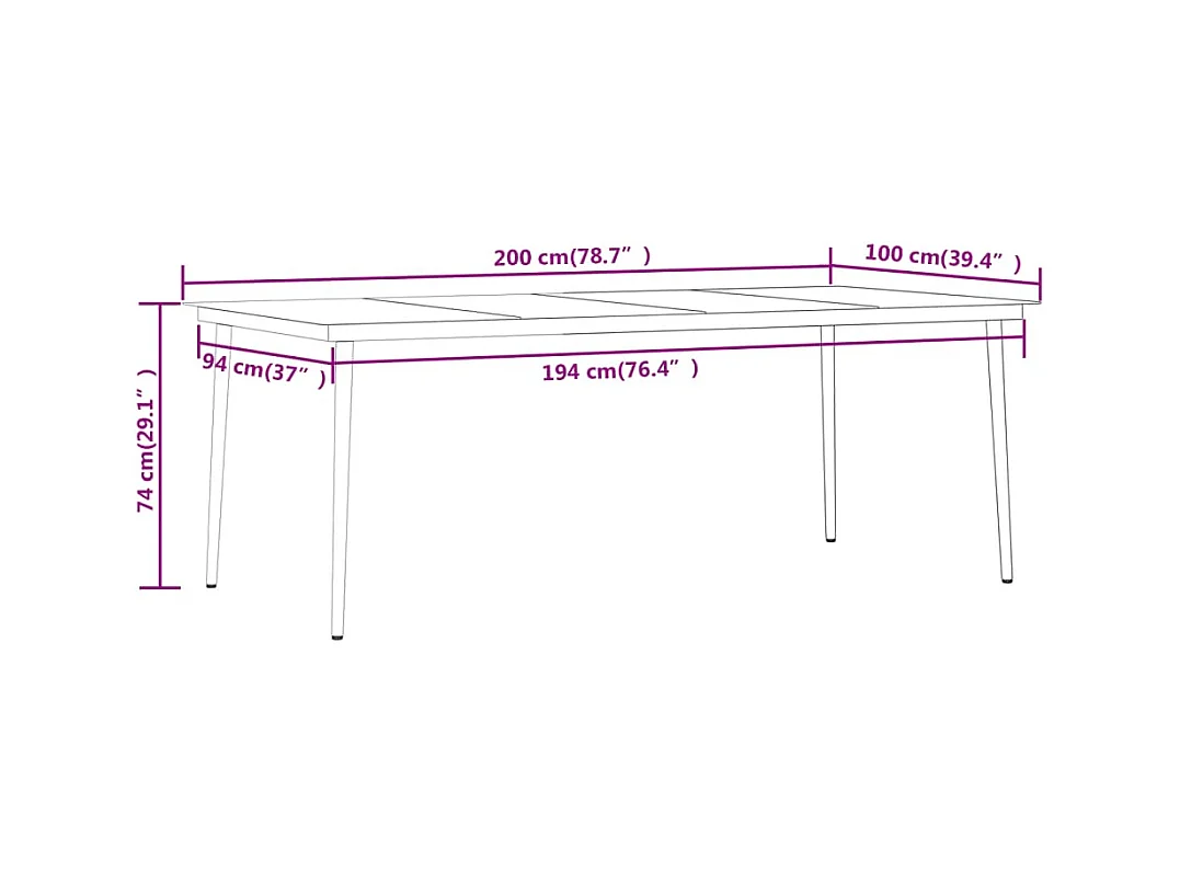 Juego de comedor de jardín muebles de exterior con cojines 9 piezas gris 02_0014174