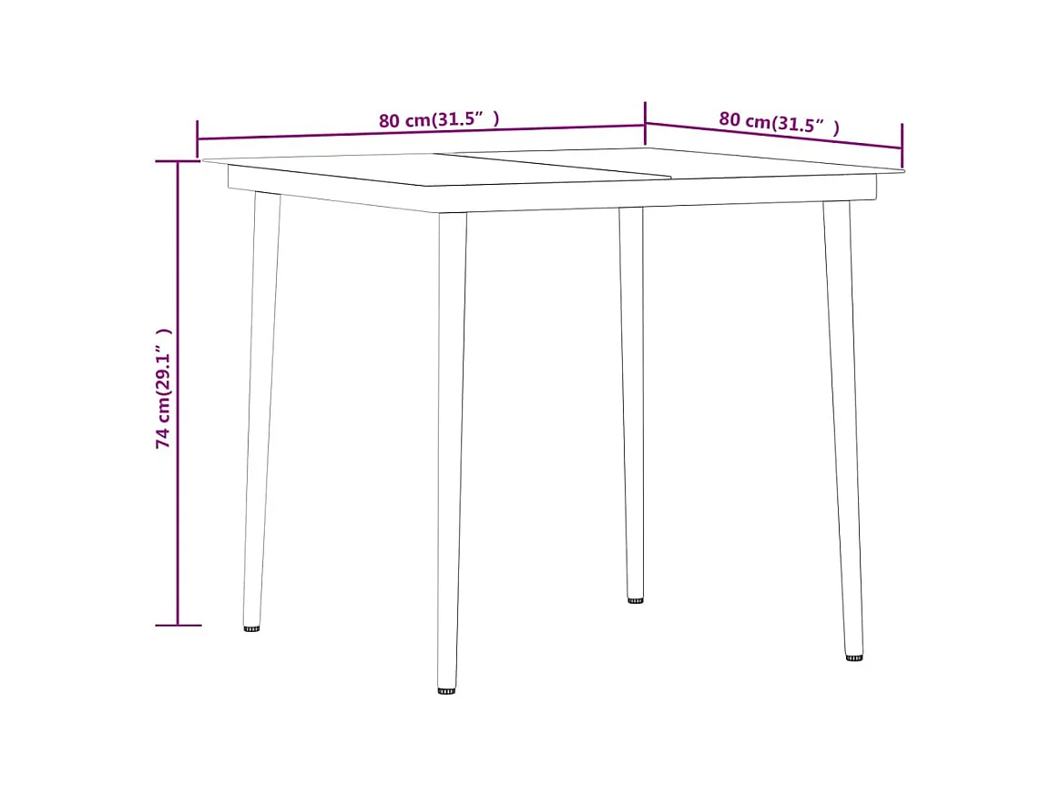 Conjunto de jantar de jardim móveis de exterior 5 peças preto 02_0013844