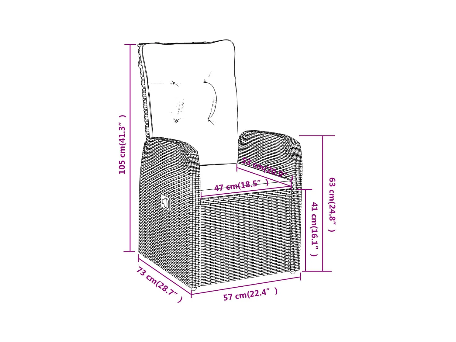 Juego de comedor de jardín muebles de exterior con cojines 5 piezas negro 02_0014158