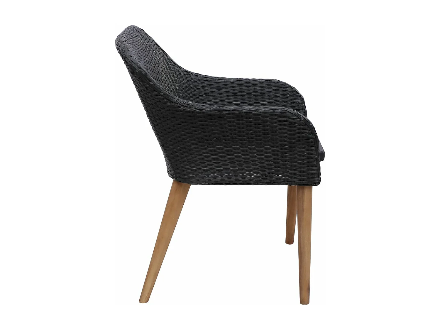 Conjunto de jantar de jardim móveis de exterior 3 peças preto 02_0013658