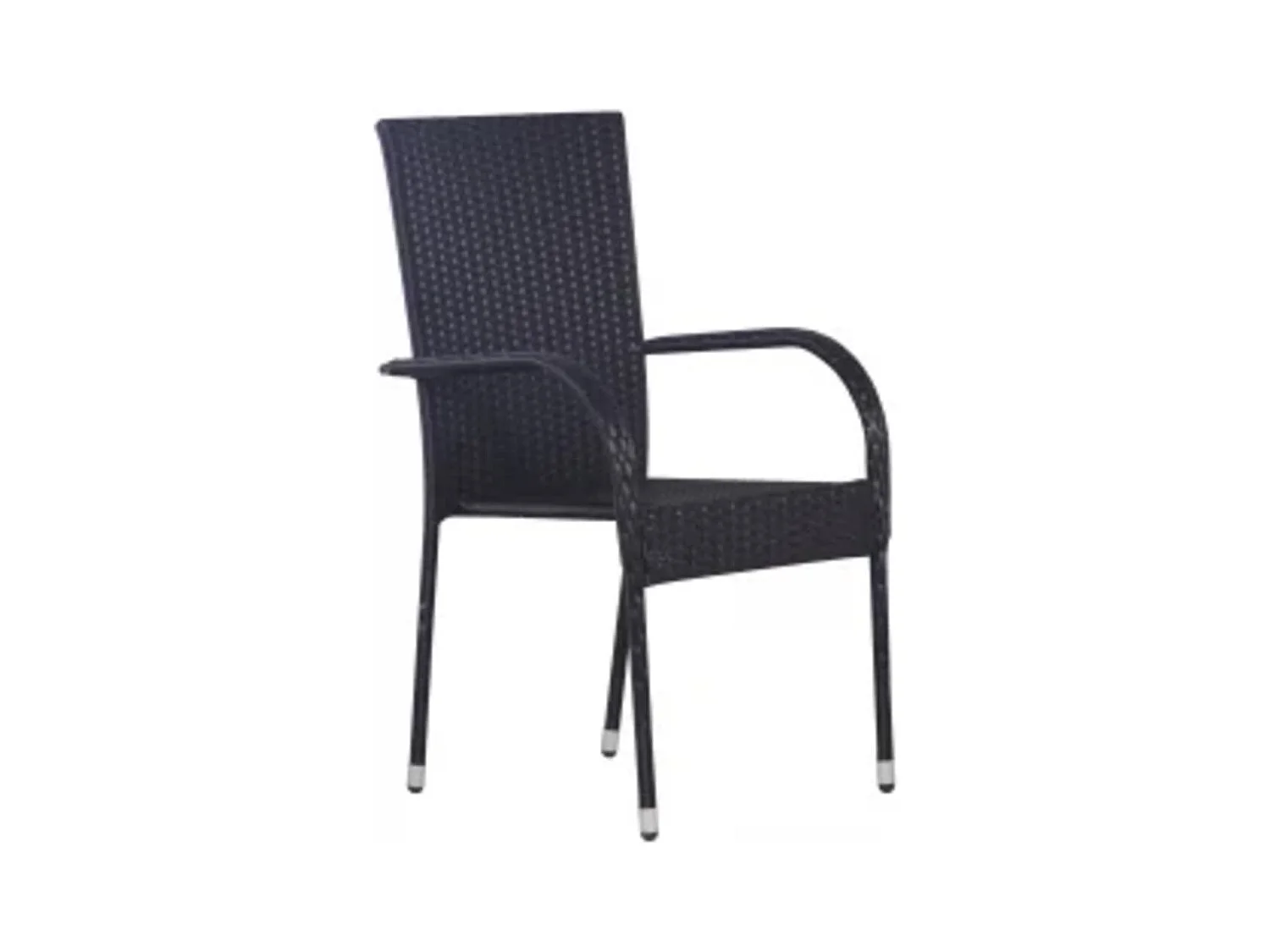 Juego de comedor exterior negro de 3 piezas 02_0013562