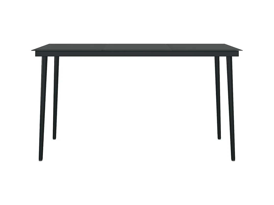 Conjunto de jantar de jardim móveis de exterior e almofadas 5 peças cinza/preto 02_0014192