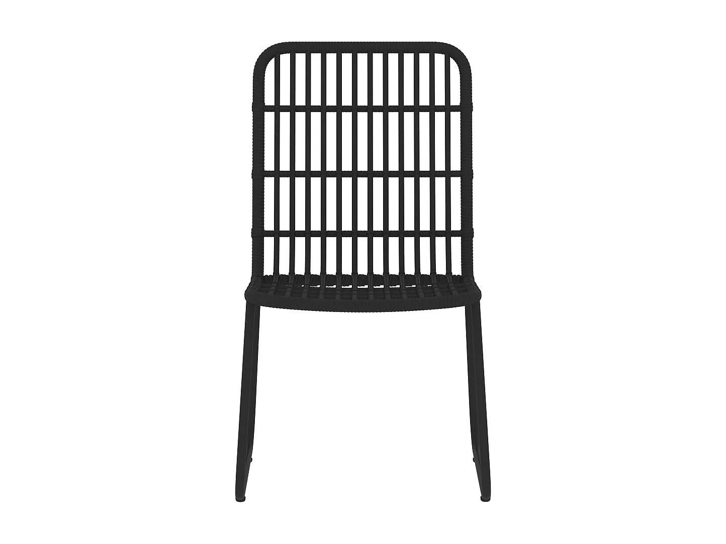 Conjunto de jantar de jardim móveis de exterior 5 peças preto 02_0013853