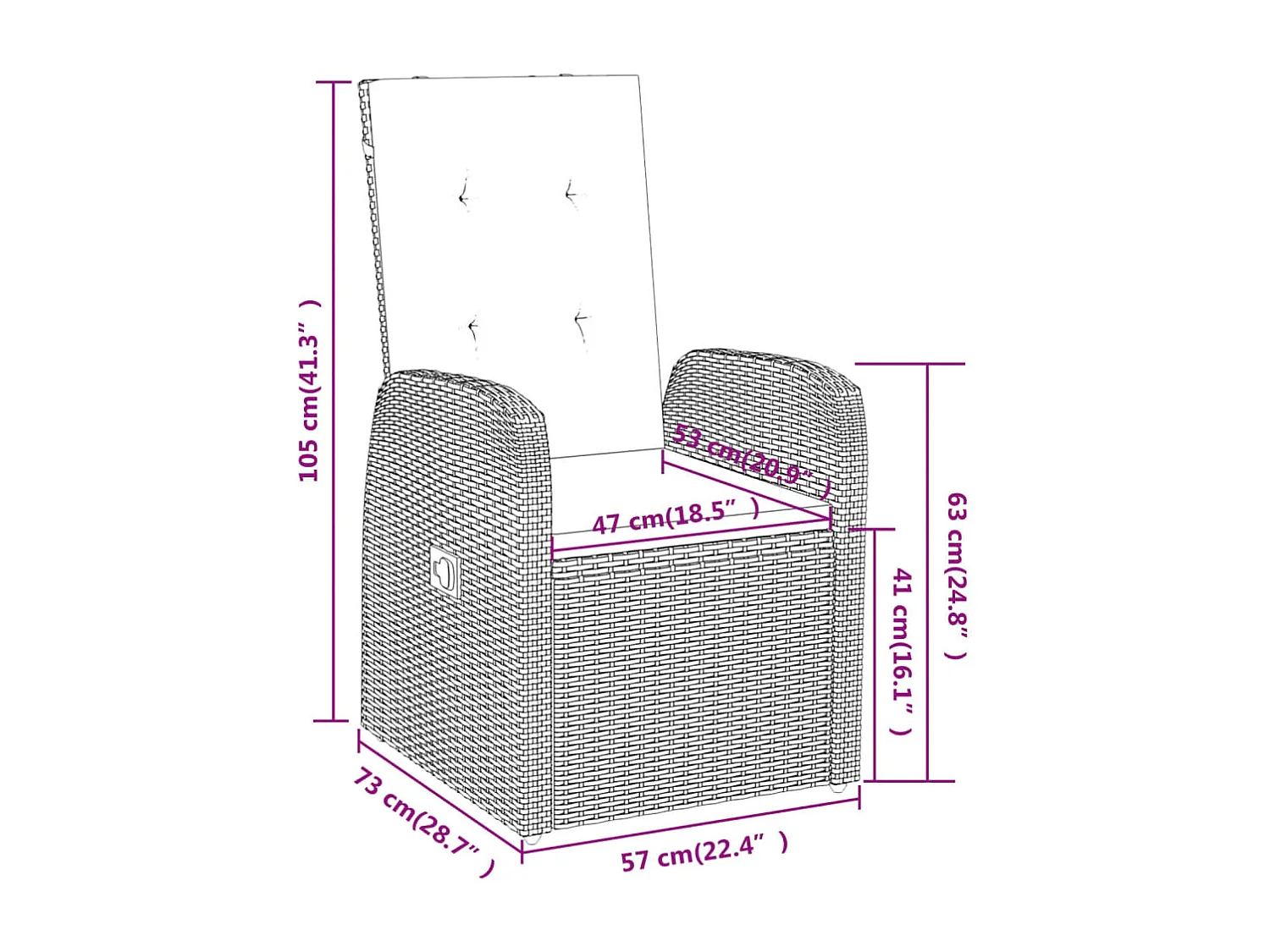 Conjunto de jantar de jardim móveis de exterior com almofadas 5 peças cinza 02_0014148