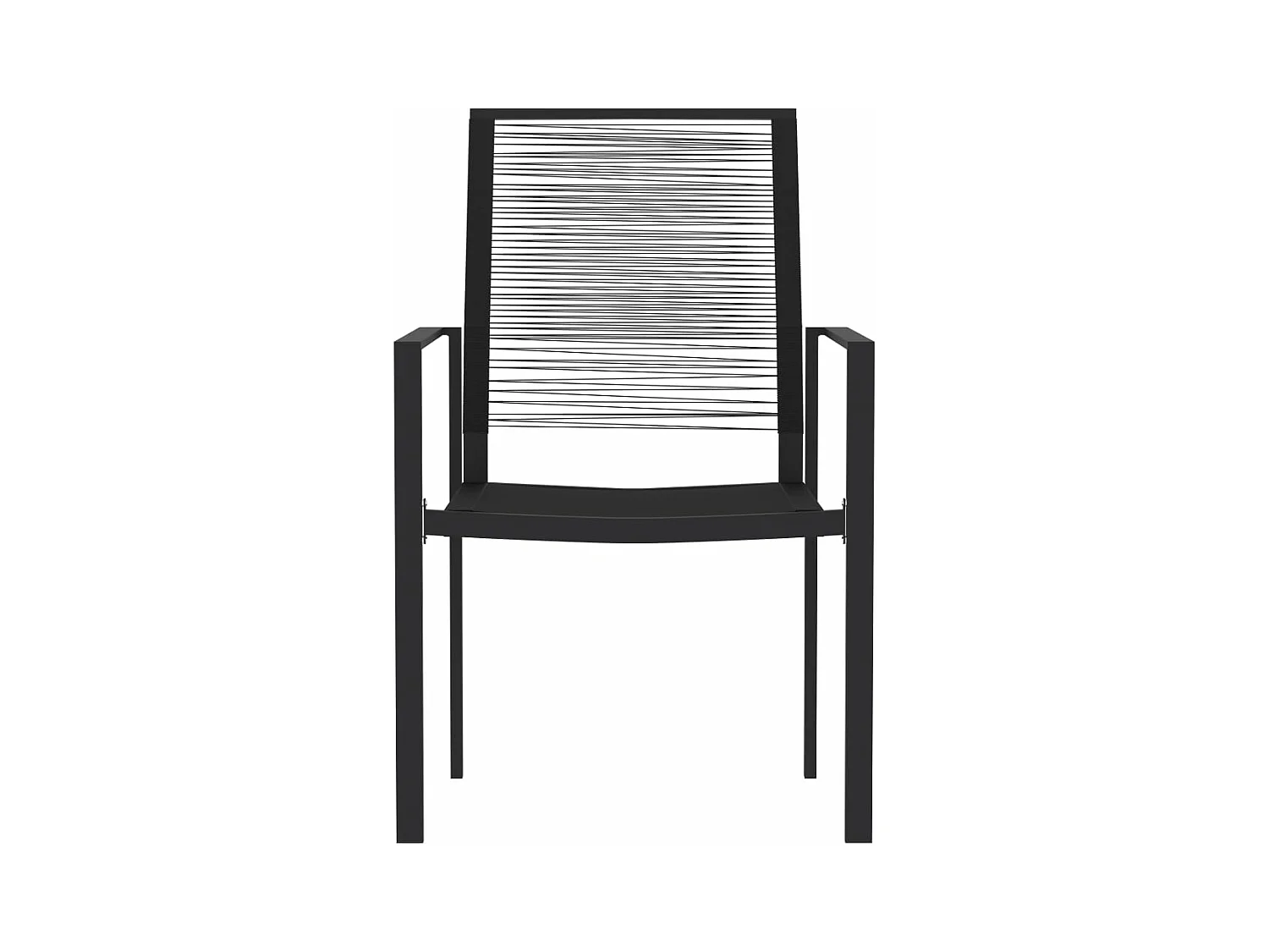 Set da pranzo da giardino mobili da esterno 7 pezzi nero 02_0014006