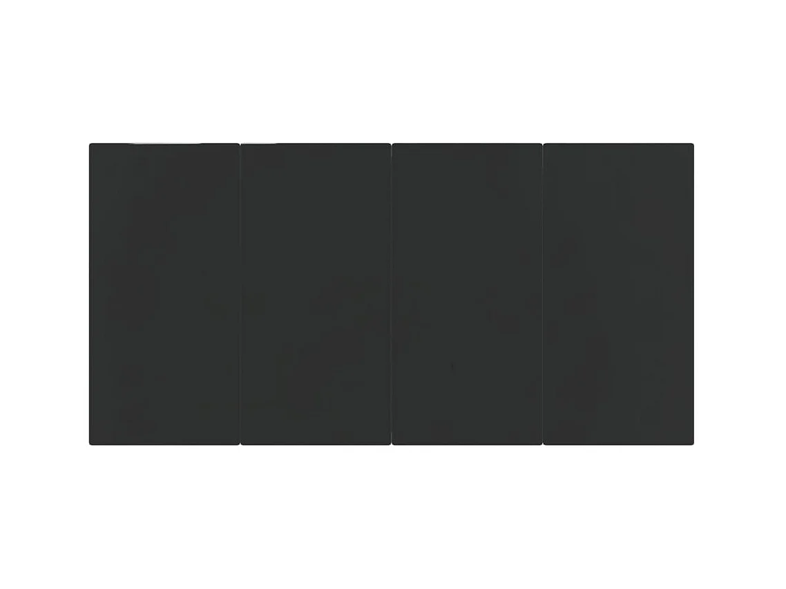 Set da pranzo da giardino mobili da esterno e cuscini 5 pezzi grigio/nero 02_0014189