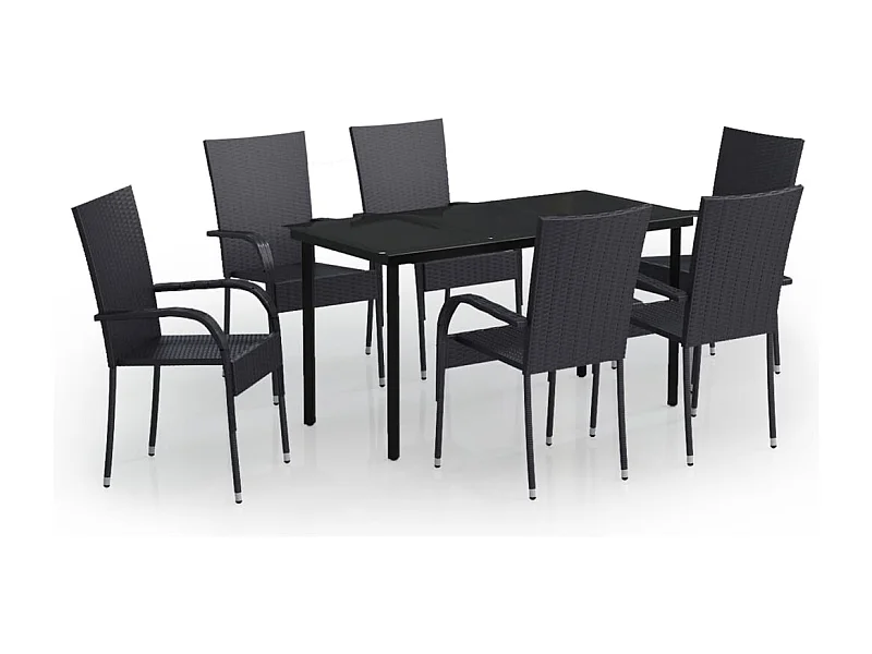 Conjunto de jantar ao ar livre preto de 7 peças 02_0013567
