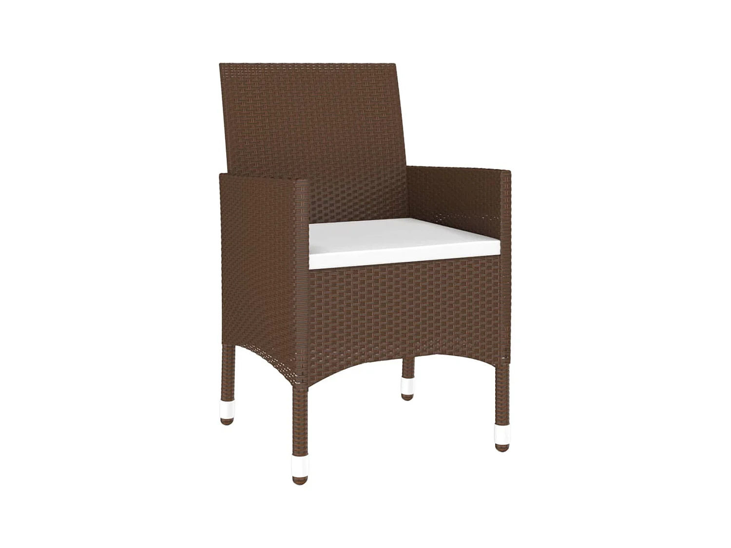 Ensemble de salle à résine marron 52 x 57 x 84 cm 02_0013688