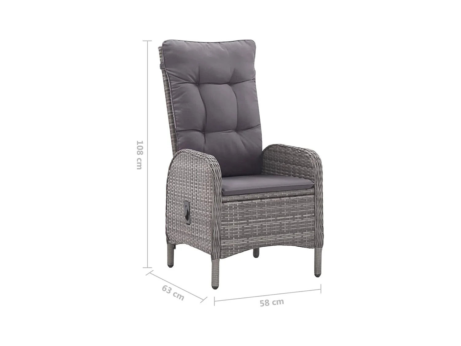 Ensemble de salle à grise 58 x 63 x 108 cm 02_0014090