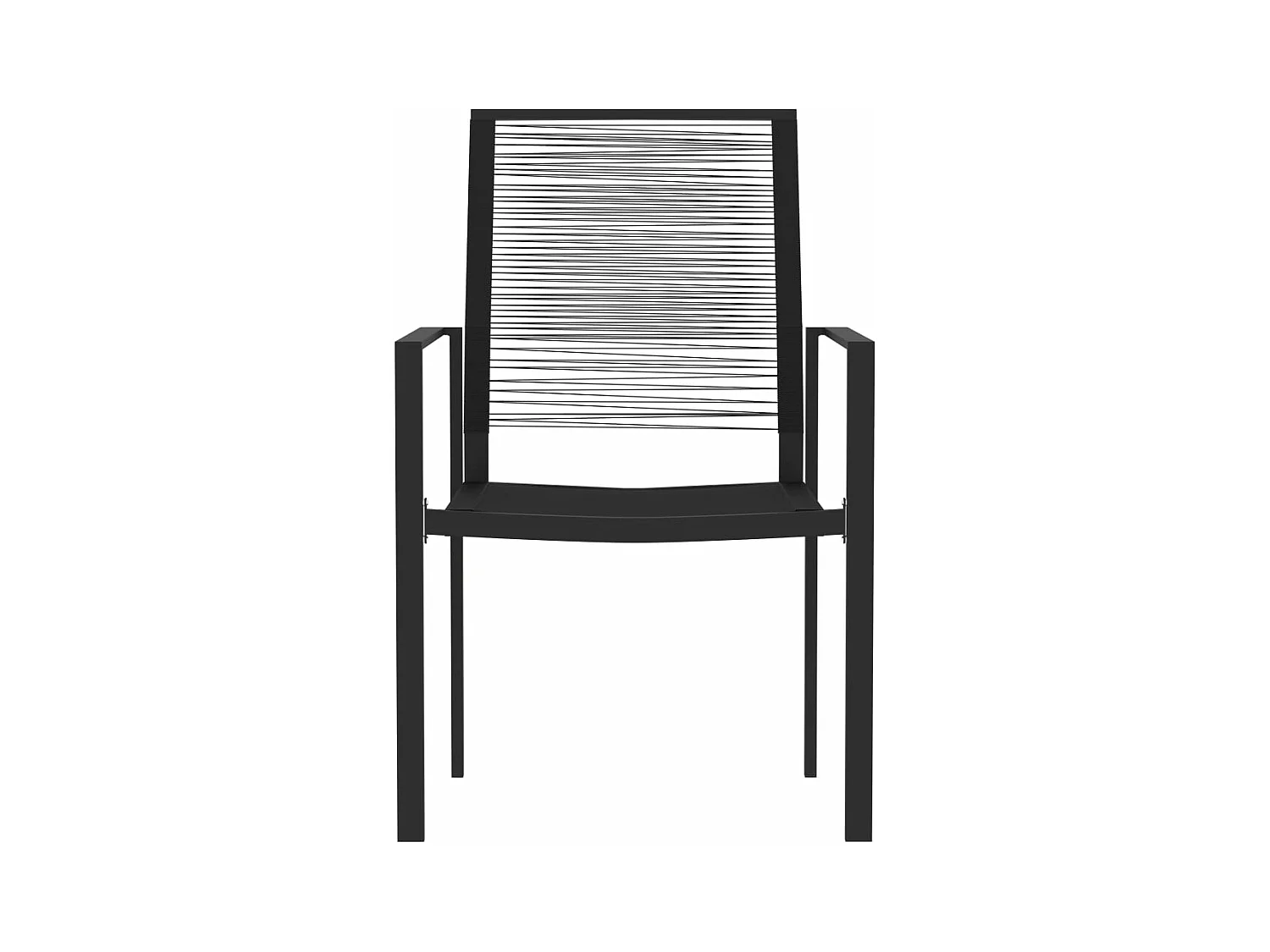 Juego de comedor de jardín muebles de exterior 5 piezas negro 02_0013847