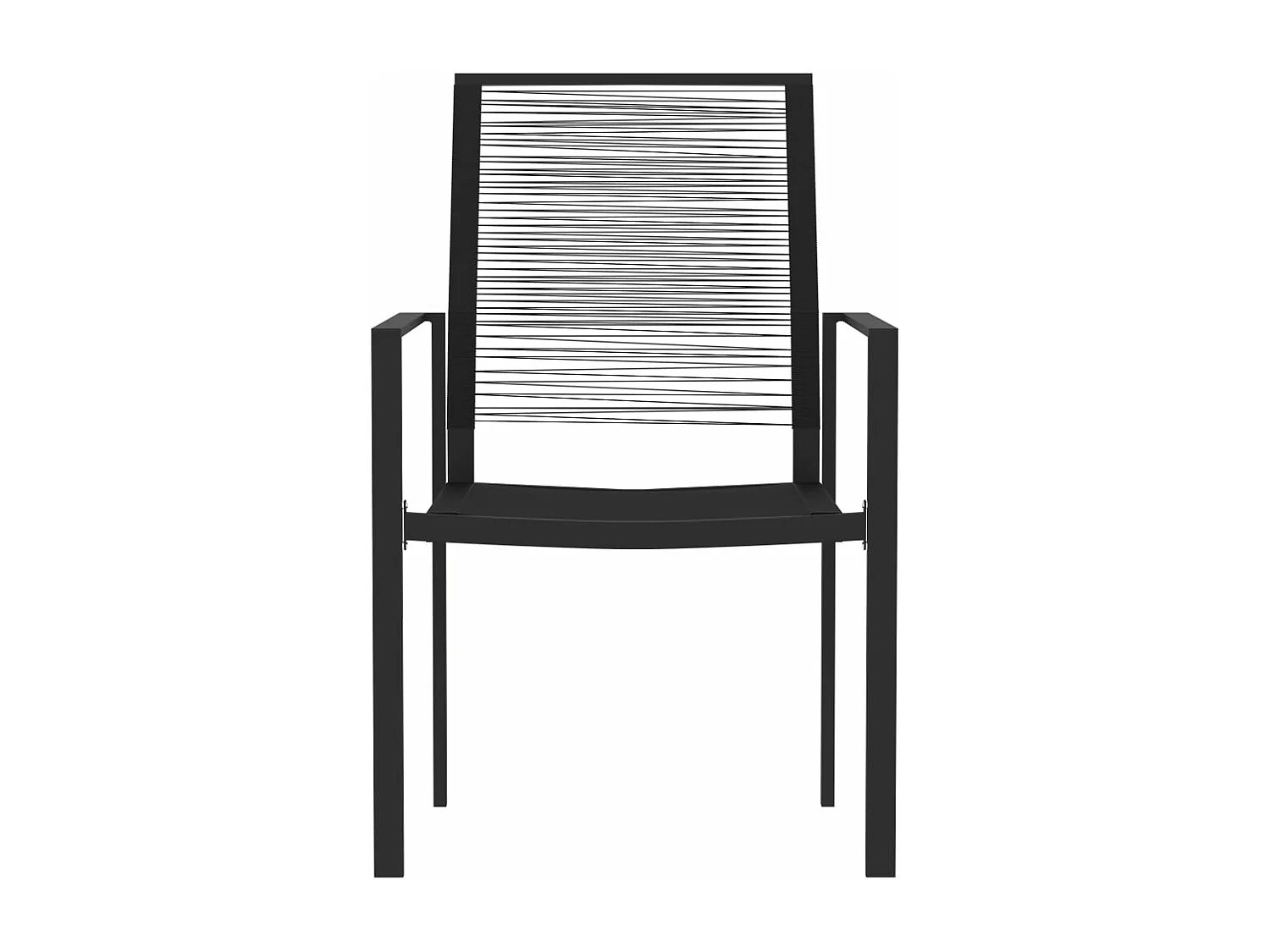 Juego de comedor de jardín muebles de exterior 5 piezas negro 02_0013847