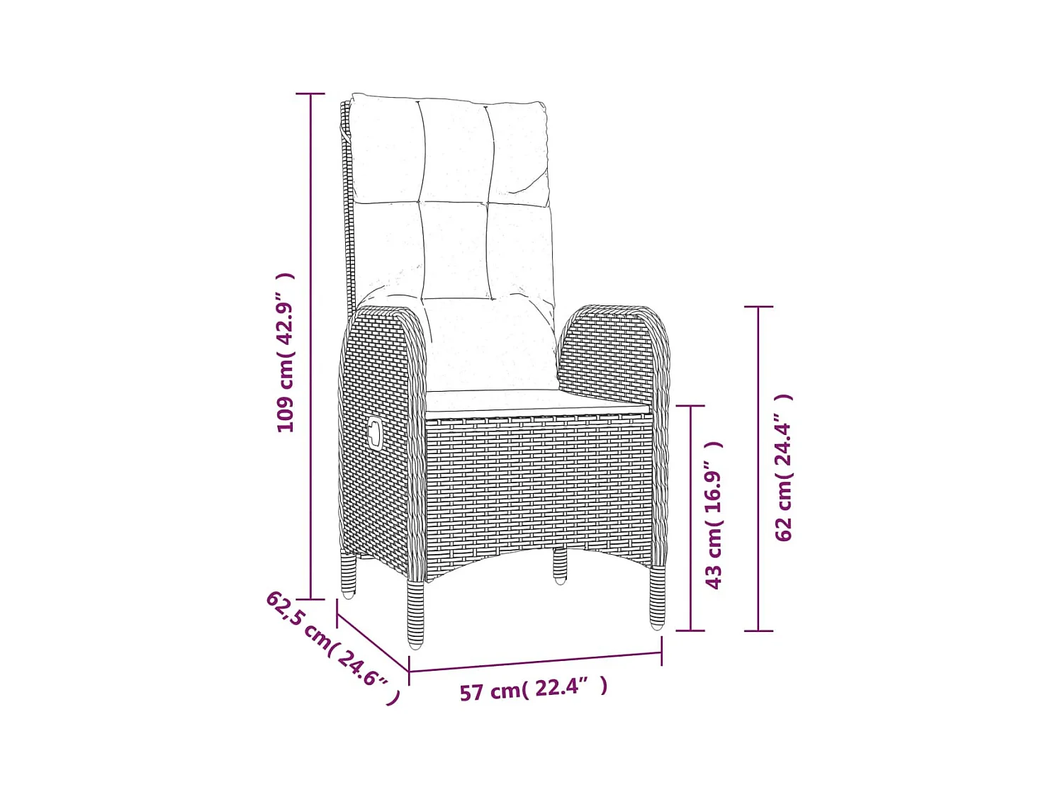 Ensemble de salle à grise 57 x 62.5 x 109 cm 02_0014067
