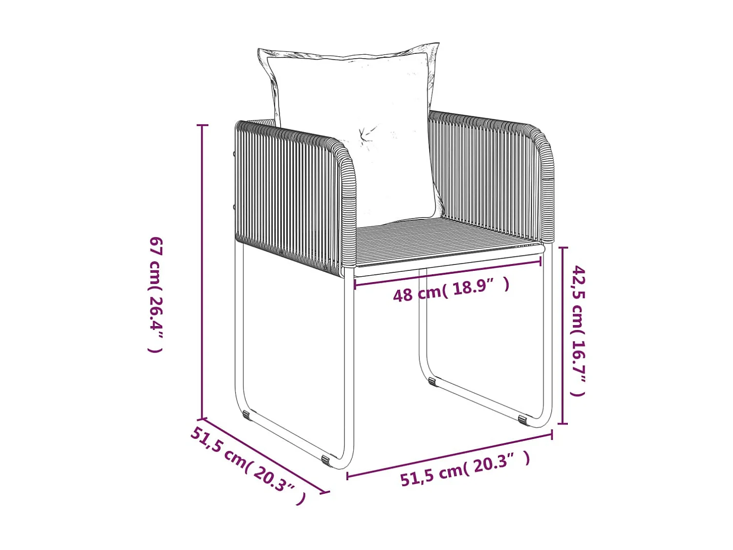 Juego de comedor de jardín muebles de exterior 7 piezas negro 02_0014043