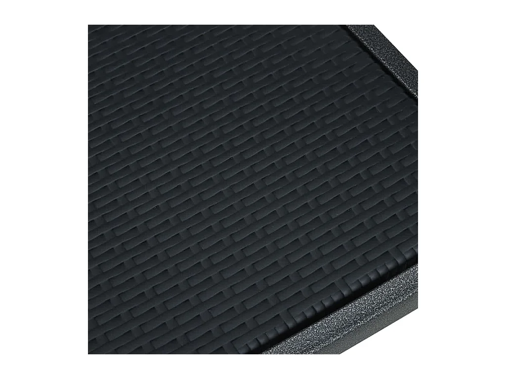 Conjunto de jantar de jardim móveis de exterior 5 peças preto 02_0013891