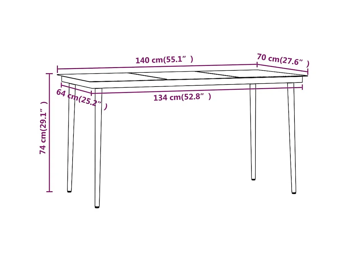 Juego de comedor de jardín muebles de exterior con cojines 5 piezas negro 02_0014151